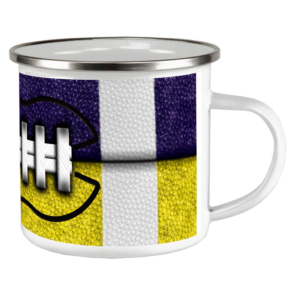 Fantasy Football Team Navy and Yellow Camp Cup Coffee Mugs Old Glory OS Multi 