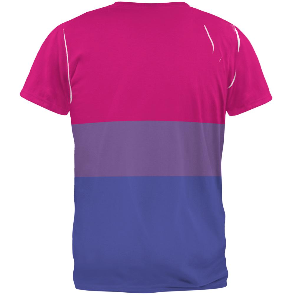 LGBT Bisexual Pride Flag All Over Mens T Shirt Men's T-Shirts Old Glory   