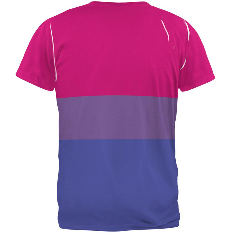 LGBT Bisexual Pride Flag All Over Mens T Shirt Men's T-Shirts Old Glory   