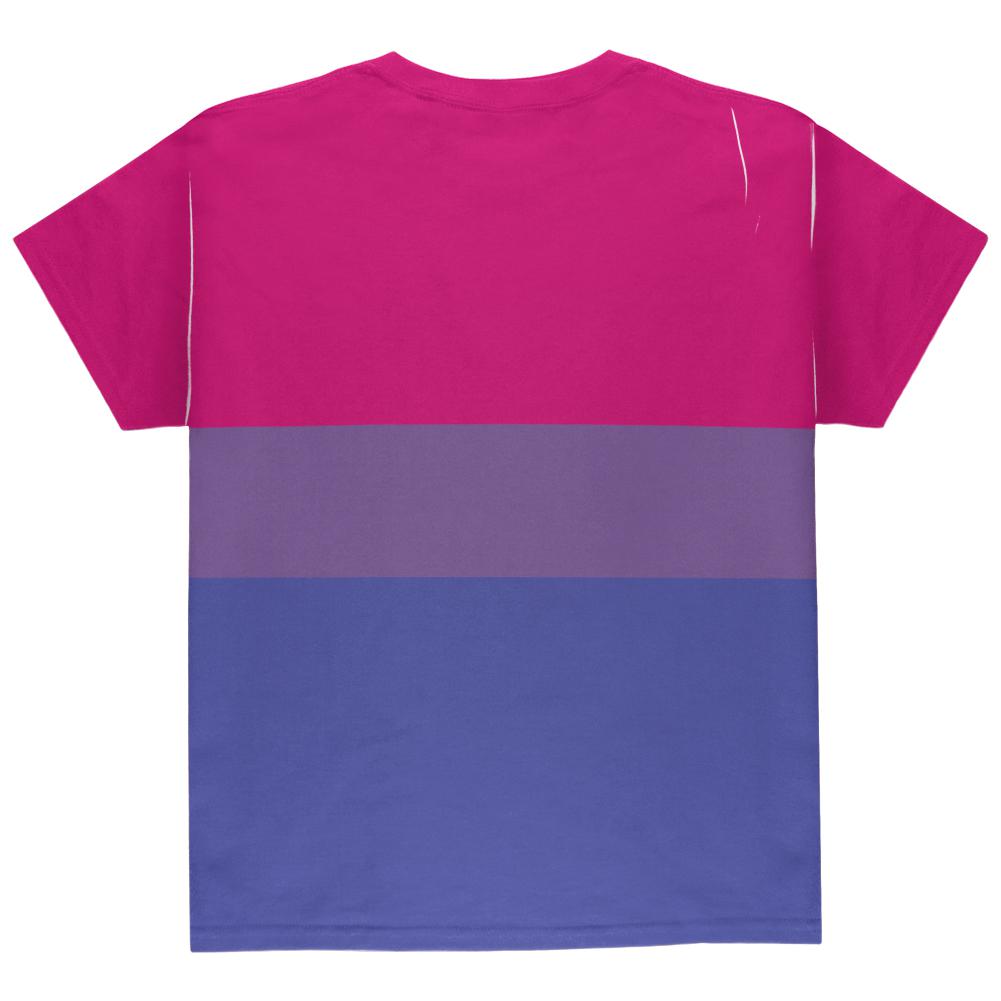 LGBT Bisexual Pride Flag All Over Youth T Shirt Youth T-Shirts Old Glory   