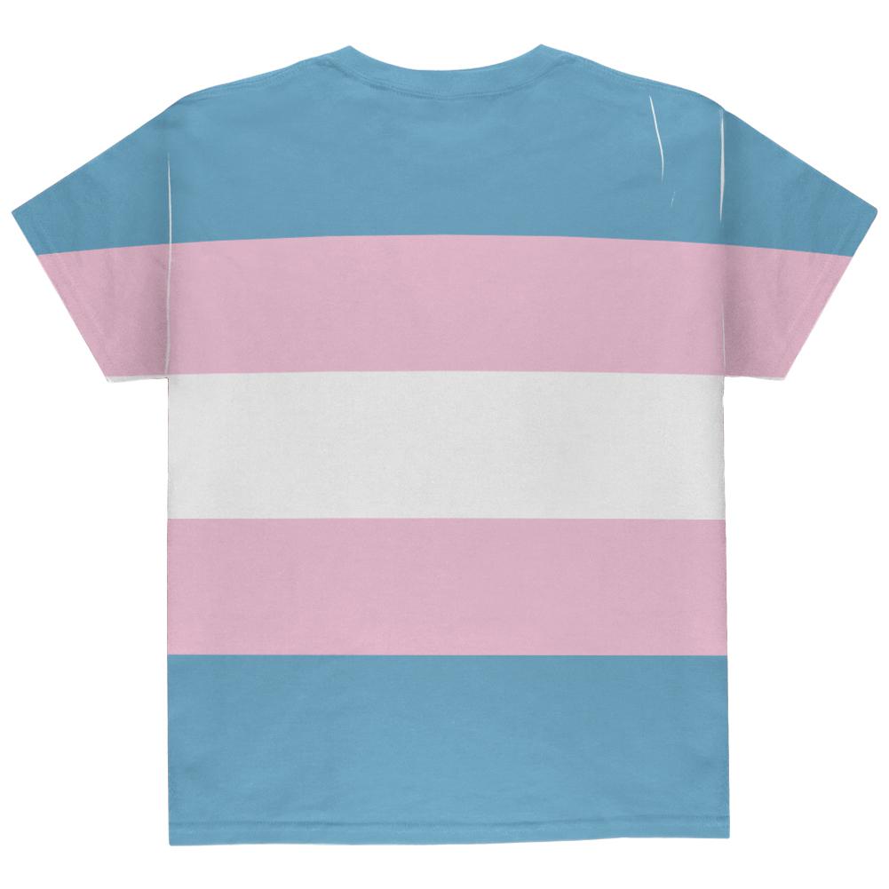 LGBT Transgender Pride Flag All Over Youth T Shirt Youth T-Shirts Old Glory   