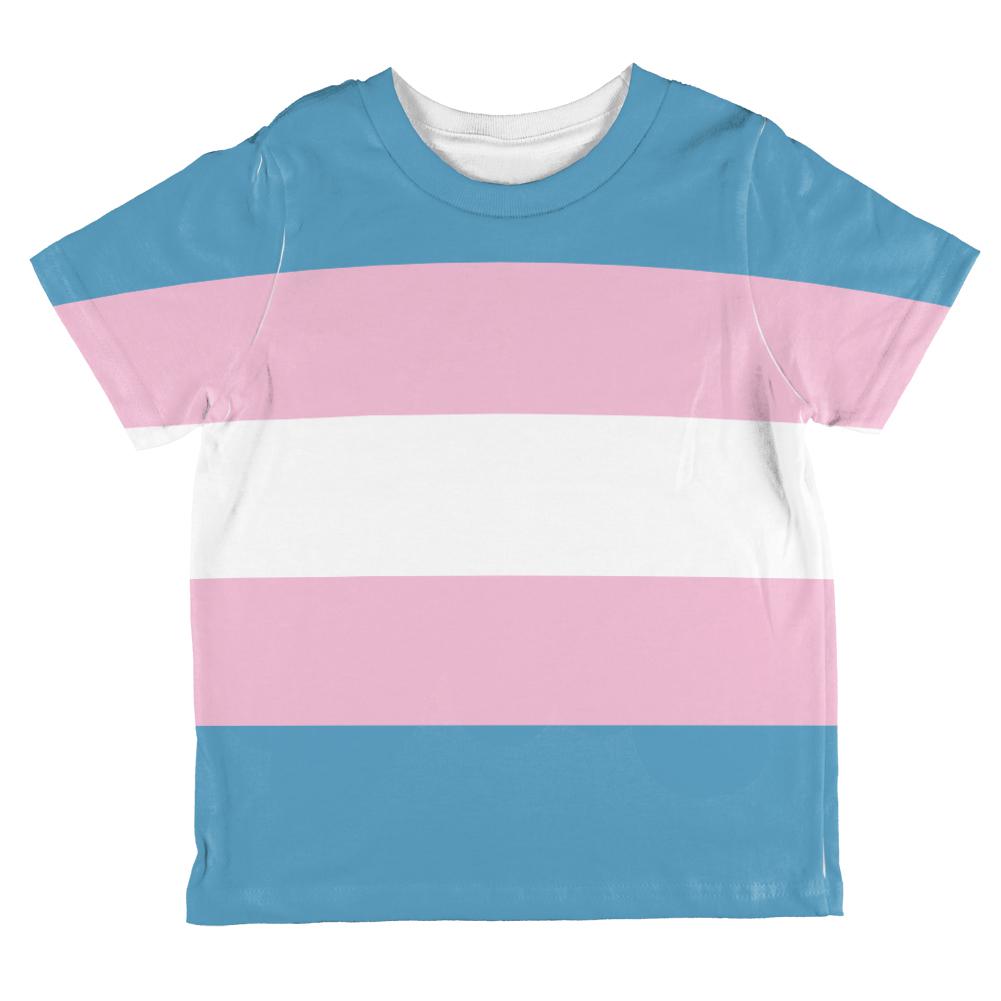 LGBT Transgender Pride Flag All Over Toddler T Shirt Toddler T-Shirts Old Glory 2T Multi 