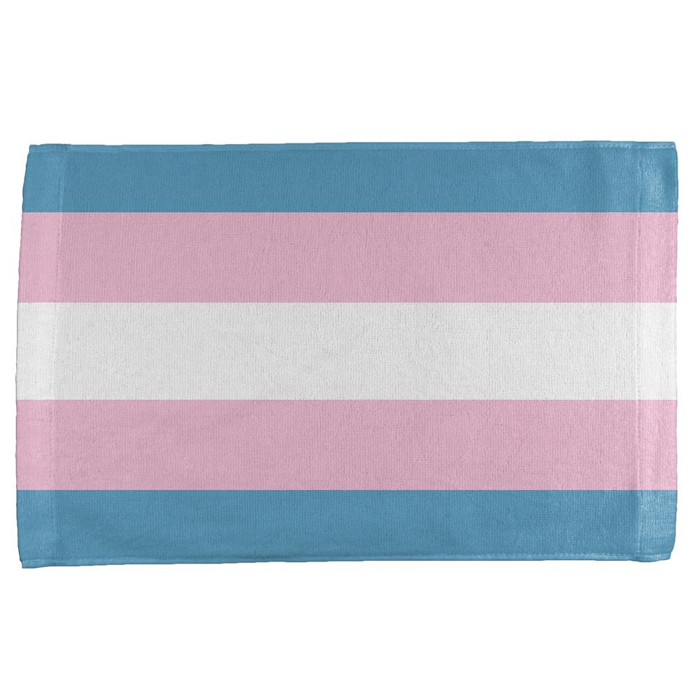 LGBT Transgender Pride Flag All Over Hand Towel Hand Towel Old Glory OS Multi 