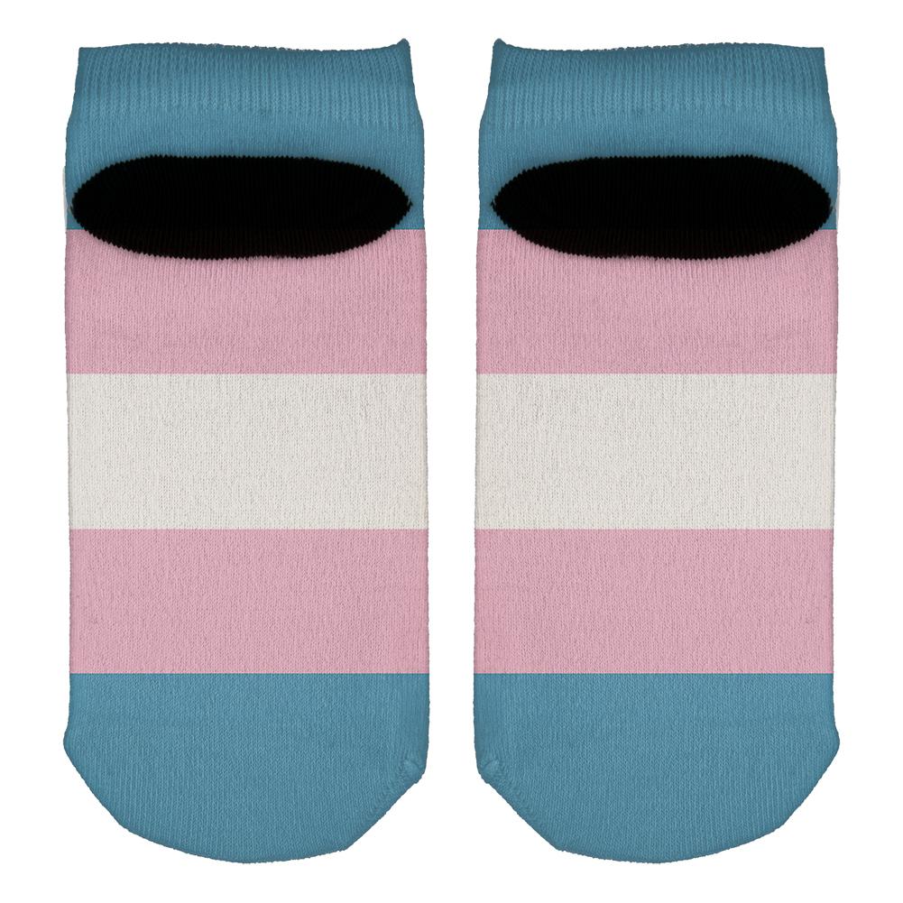 LGBT Transgender Pride Flag All Over Adult Ankle Socks Men's Socks Old Glory   