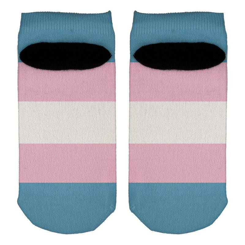 LGBT Transgender Pride Flag All Over Adult Ankle Socks Men's Socks Old Glory   