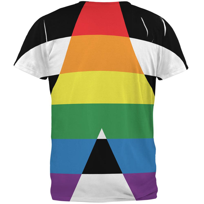 LGBT Straight Ally Pride Flag All Over Mens T Shirt Men's T-Shirts Old Glory   