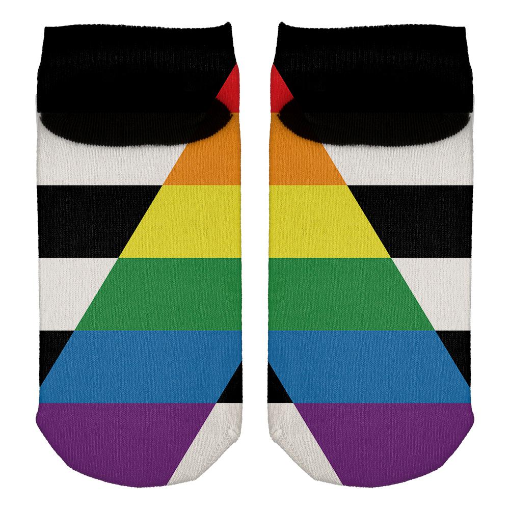 LGBT Straight Ally Pride Flag All Over Adult Ankle Socks Men's Socks Old Glory   