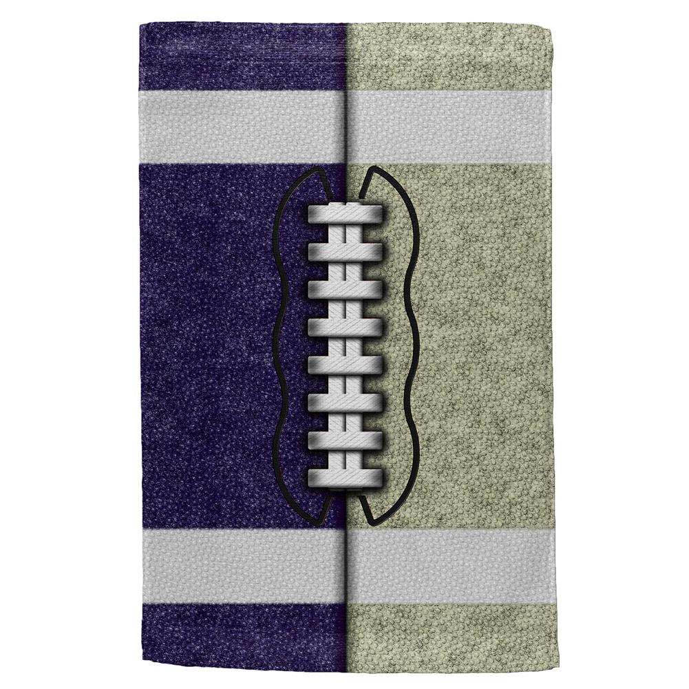 Fantasy Football Team Navy and Gold All Over Sport Towel Hand Towel Old Glory OS Multi 