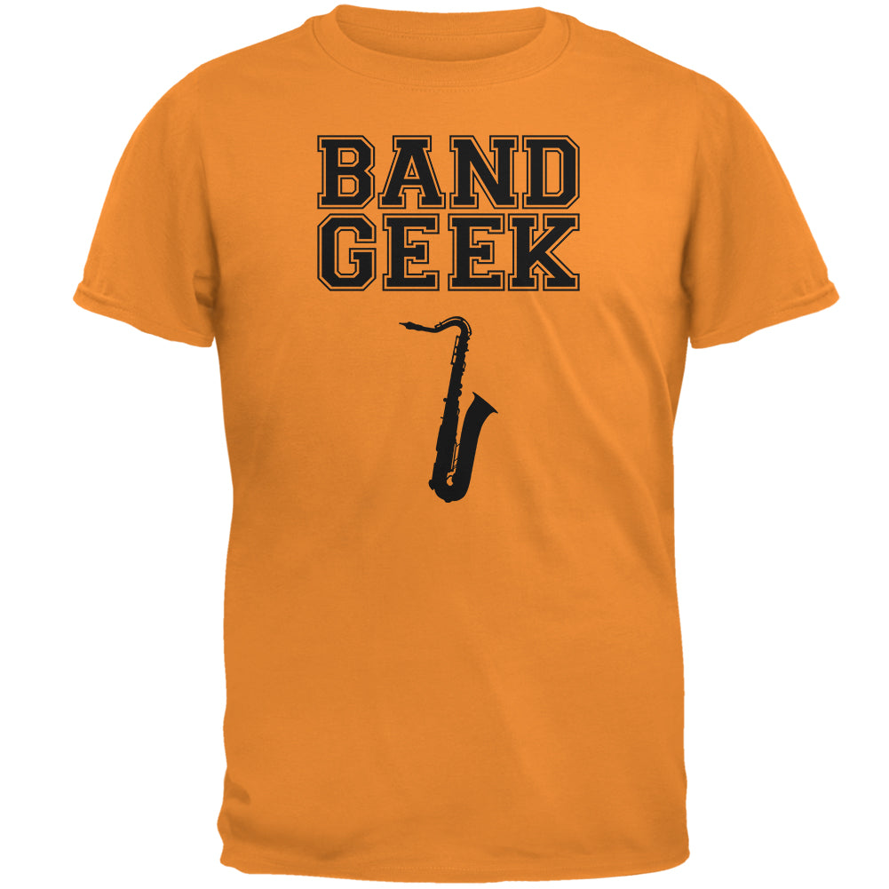 Band Geek Saxophone Mens T Shirt Men's T-Shirts Old Glory