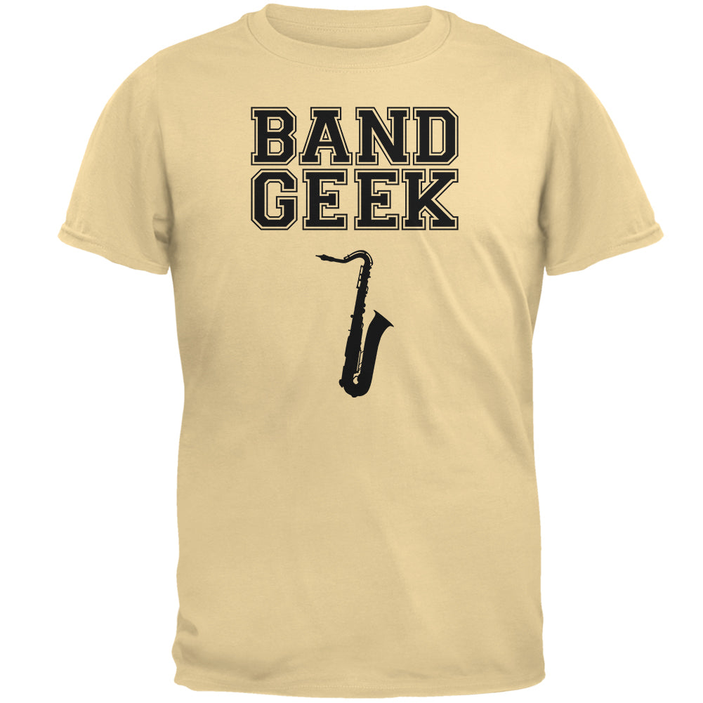 Band Geek Saxophone Mens T Shirt Men's T-Shirts Old Glory