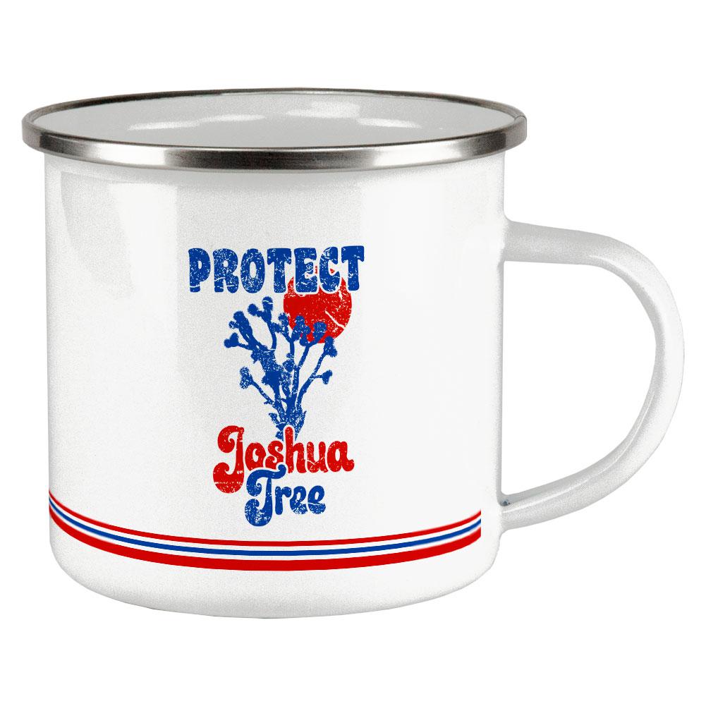 National Park Retro 70s Landscape Protect Joshua Tree Camp Cup Coffee Mugs Old Glory OS White 