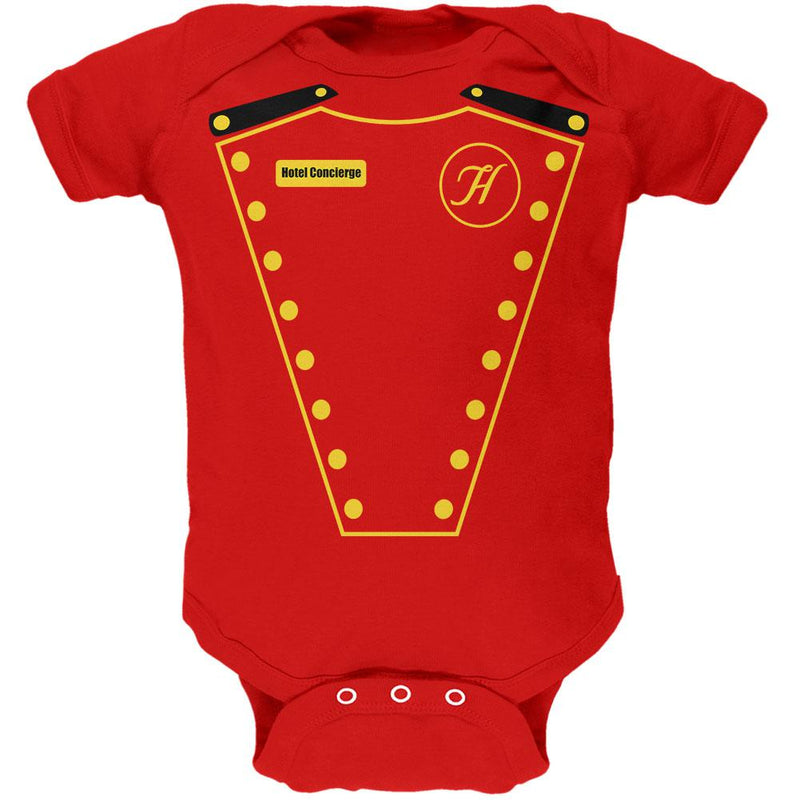 Halloween Hotel Concierge Costume Soft Baby One Piece Baby One Piece Old Glory 0-3M Red 