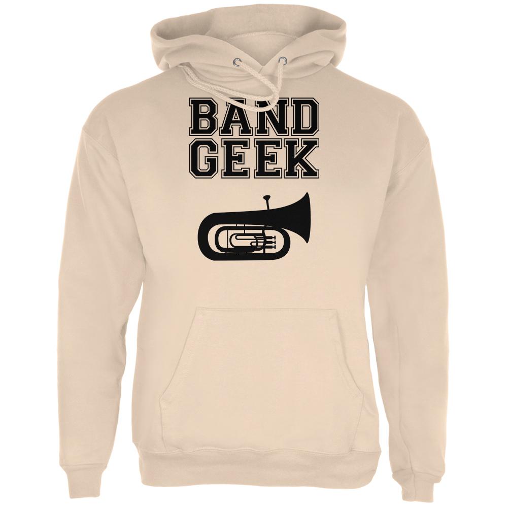 Band Geek Tuba Mens Hoodie Men's Hoodies Old Glory SM Brown 