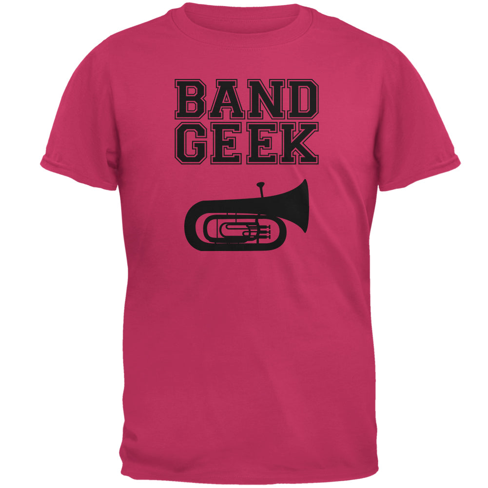 Band Geek Tuba Mens T Shirt Men's T-Shirts Old Glory 2XL Pink 