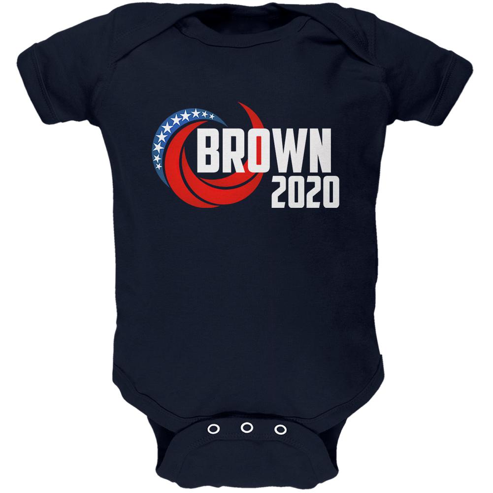 Presidential Election 2020 Jerry Brown Swoosh Soft Baby One Piece Baby One Piece Old Glory 0-3M Navy 