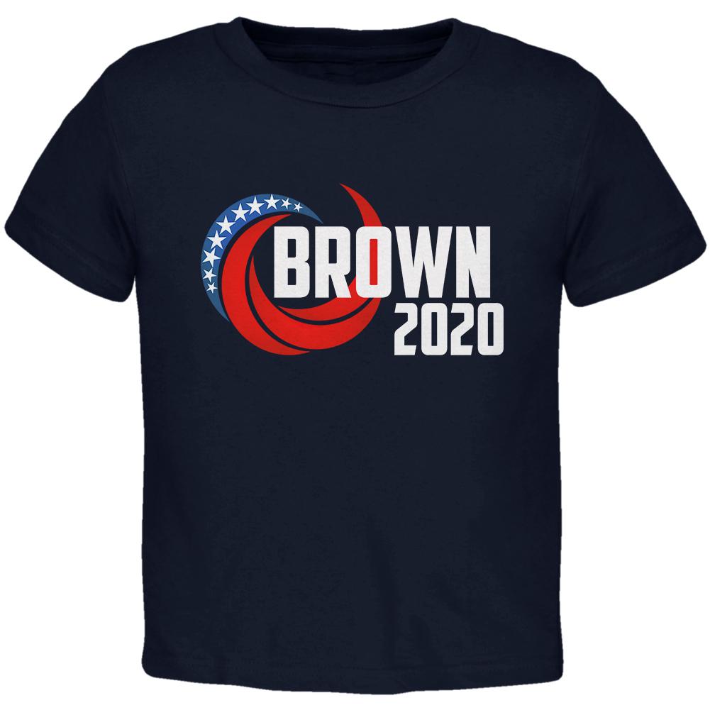 Presidential Election 2020 Jerry Brown Swoosh Toddler T Shirt Toddler T-Shirts Old Glory 2T Navy 