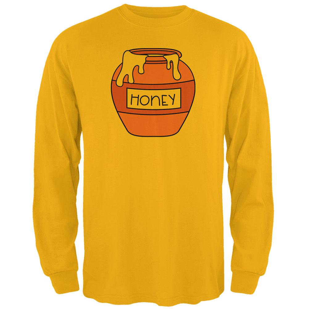 Halloween Honey Pot Honeypot Costume Mens Long Sleeve T Shirt Men's Long Sleeves Old Glory 2XL Yellow 