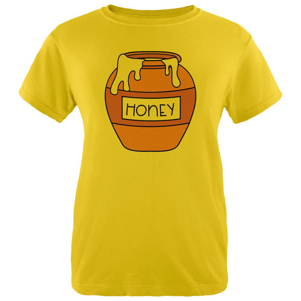 Halloween Honey Pot Honeypot Costume Womens T Shirt Women's T-Shirts Old Glory LG Yellow 