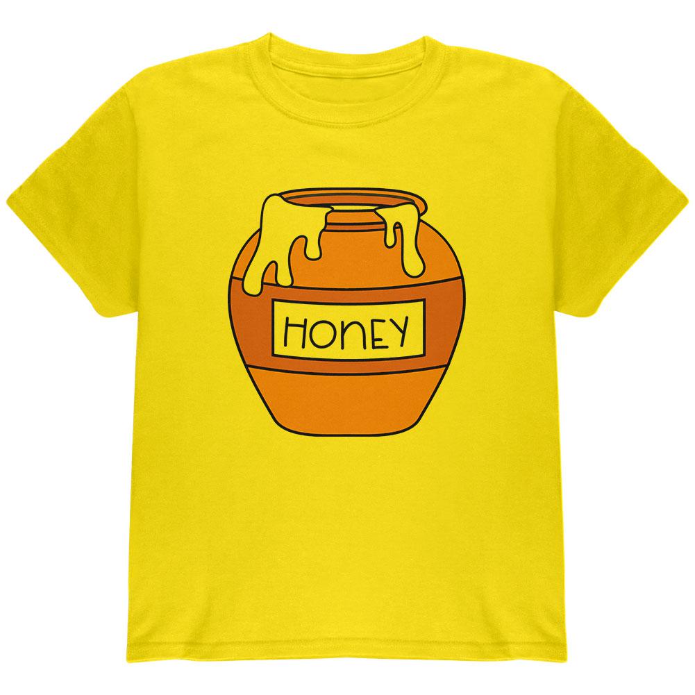 Halloween Honey Pot Honeypot Costume Youth T Shirt Youth T-Shirts Old Glory LG Yellow 