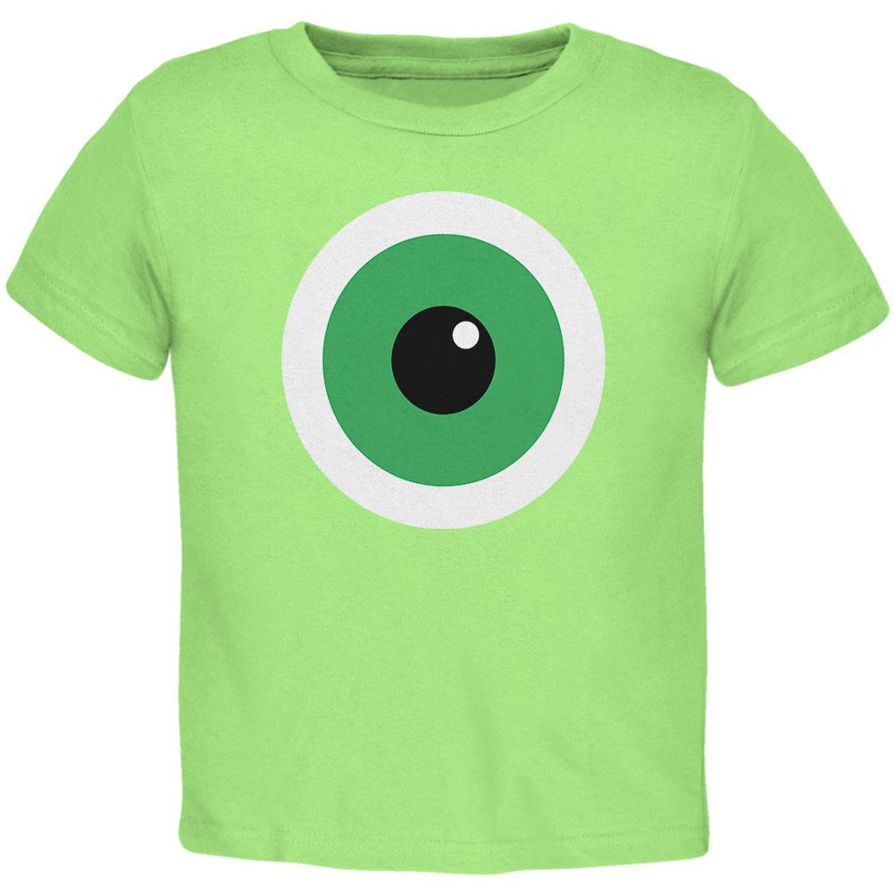 Monster Cyclops Eye Costume Toddler T Shirt Toddler T-Shirts Old Glory 2T Green 