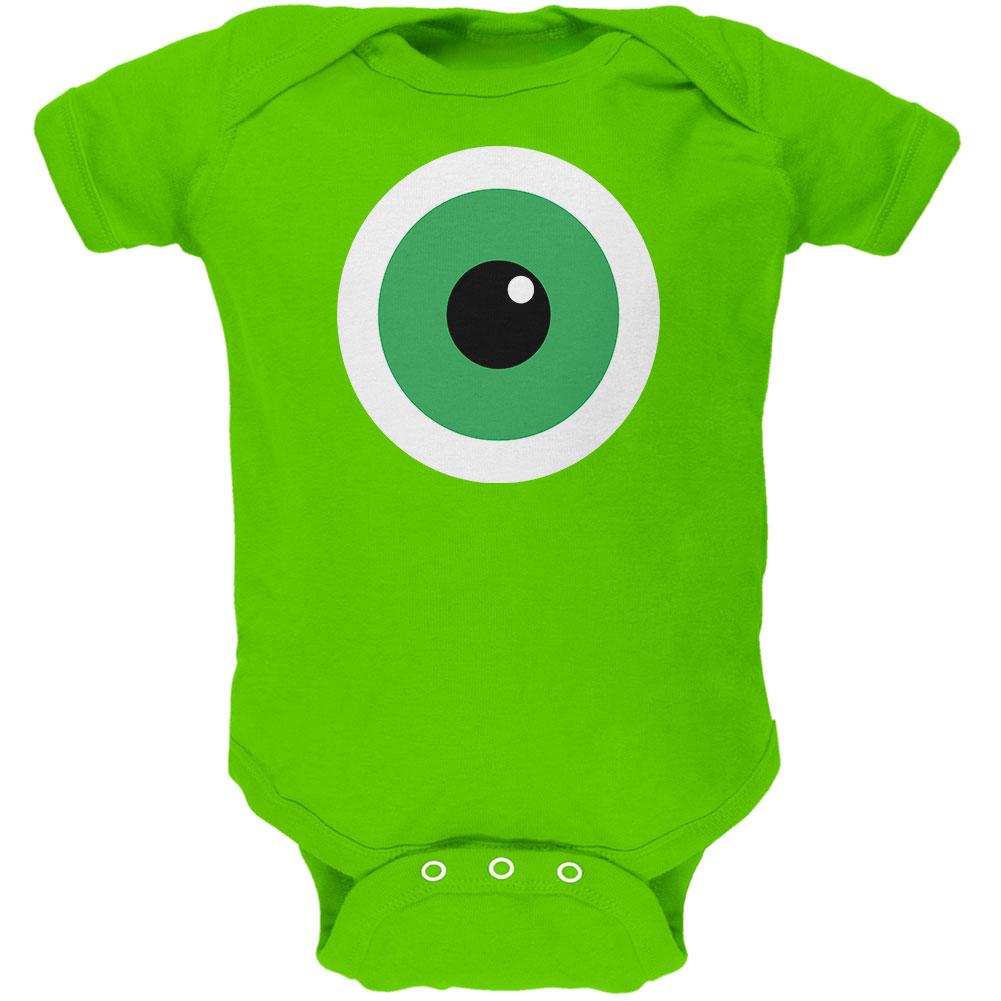 Monster Cyclops Eye Costume Soft Baby One Piece Baby One Piece Old Glory 0-3M Green 