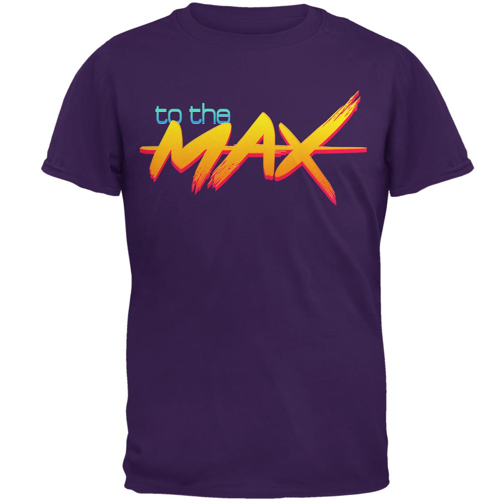 80's Flashback To The Max Mens T Shirt Men's T-Shirts Old Glory 2XL Purple 