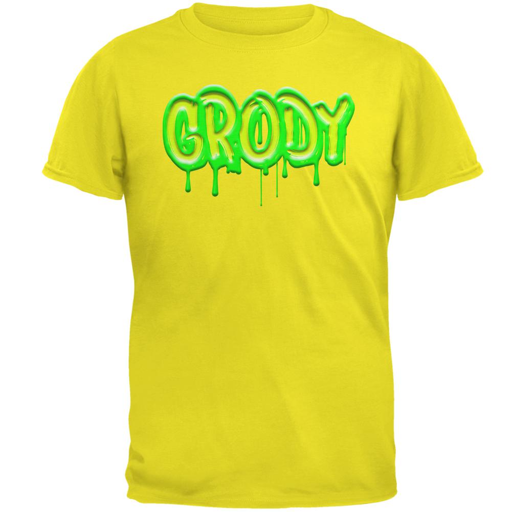 80's Retro Flashback Grody Slime Mens T Shirt Men's T-Shirts Old Glory 2XL Yellow 