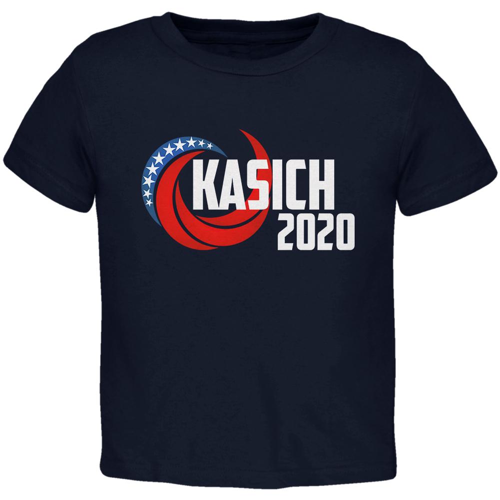 Presidential Election 2020 John Kasich Swoosh Toddler T Shirt Toddler T-Shirts Old Glory 2T Navy 