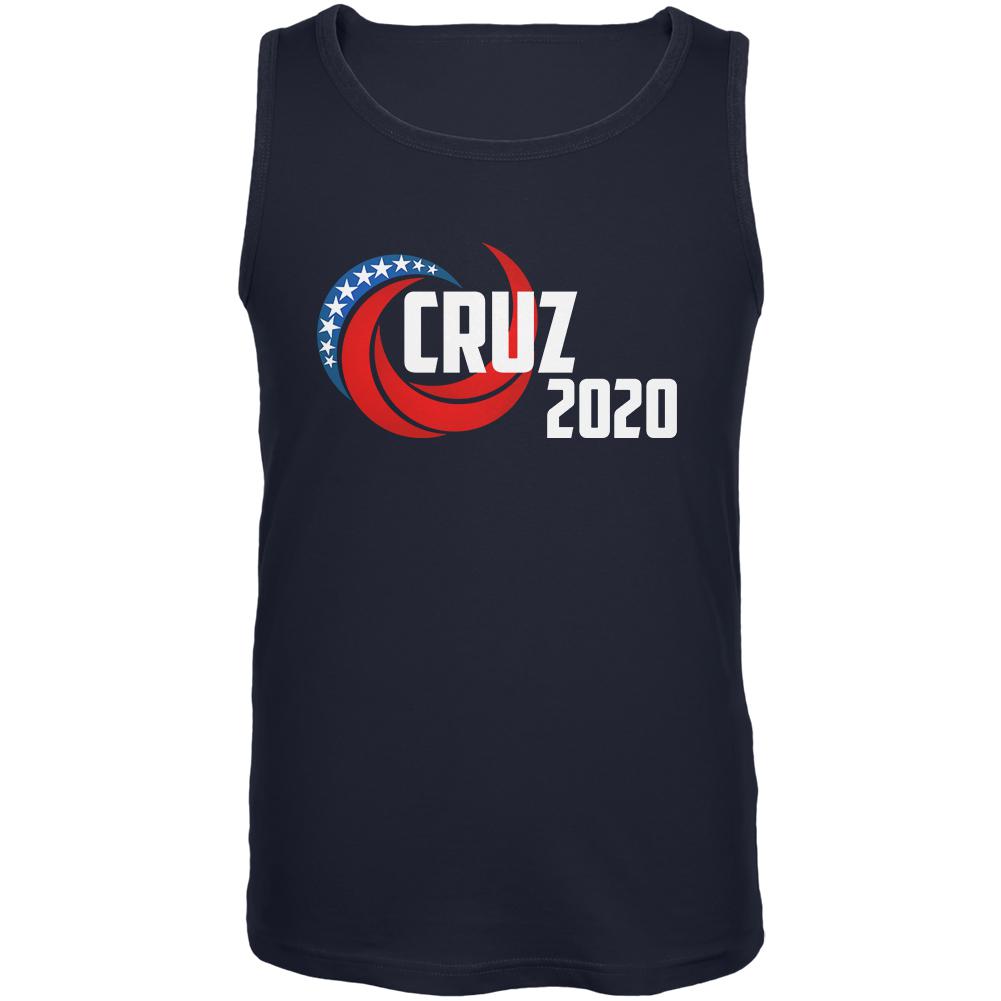 Presidential Election 2020 Ted Cruz Swoosh Mens Tank Top Men's Tank Tops Old Glory 2XL Navy 