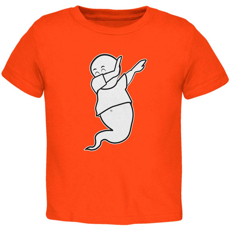 Halloween Dabbing Ghost Toddler T Shirt Toddler T-Shirts Old Glory 2T Orange 