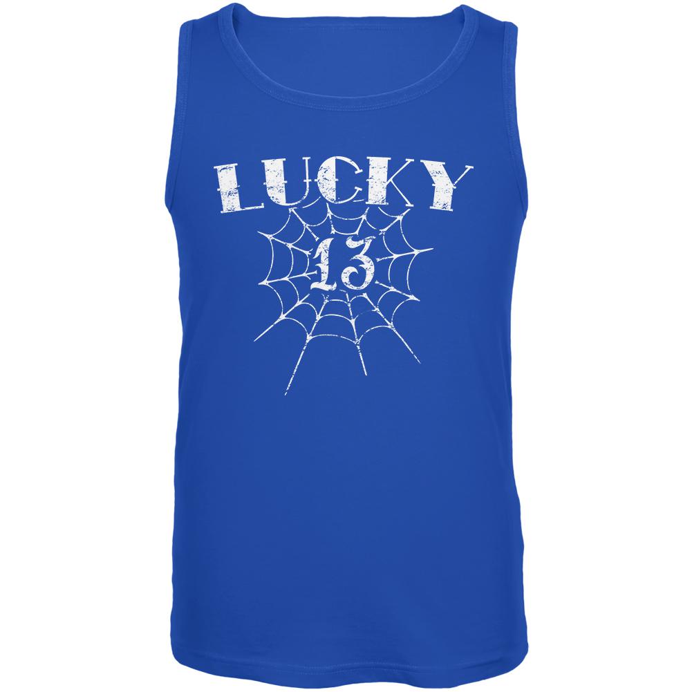 Lucky 13 Mens Tank Top Men's Tank Tops Old Glory 2XL Blue 