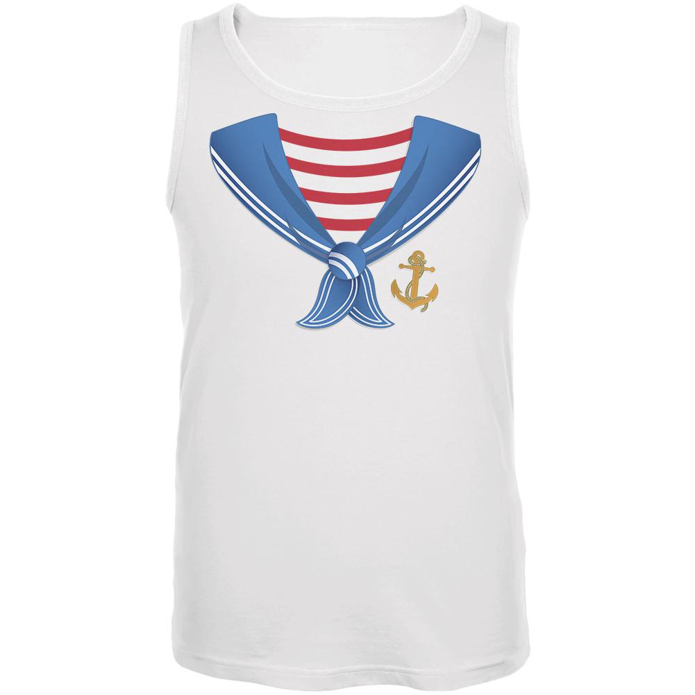 Sailor Costume Mens Tank Top Men's Tank Tops Old Glory 2XL White 