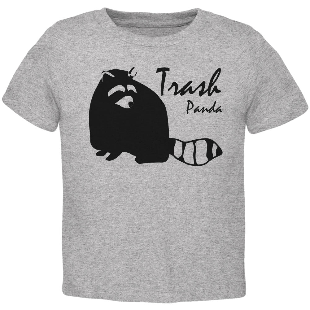 Raccoon Trash Panda Silhouette Toddler T Shirt Toddler T-Shirts Old Glory 2T Grey 