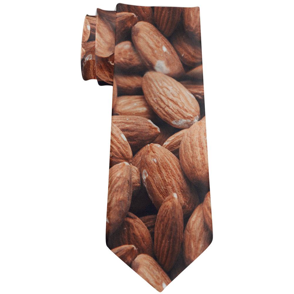 Halloween I'm Nuts Costume Almonds All Over Neck Tie Men's Neck Ties Old Glory OS Multi 