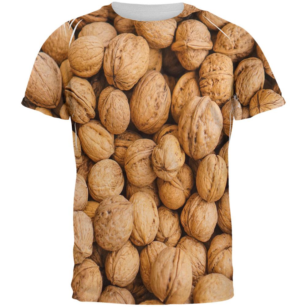 Halloween I'm Nuts Costume Walnuts All Over Mens T Shirt Men's T-Shirts Old Glory 2XL Multi 