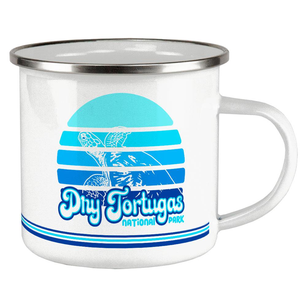 National Park Retro 70s Sunset Dry Tortugas Camp Cup Coffee Mugs Old Glory OS White 