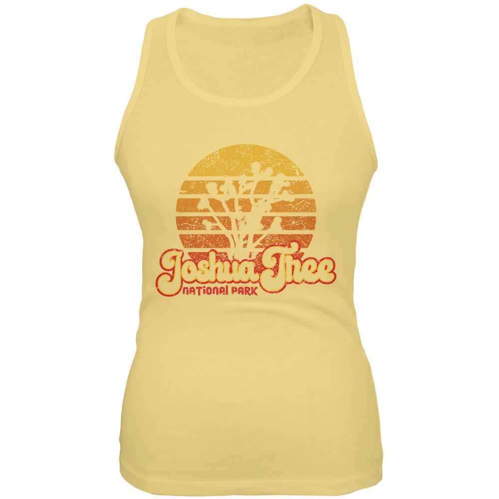 National Park Retro 70s Sunset Joshua Tree Juniors Soft Tank Top Juniors Tank Tops Old Glory 2XL Yellow 