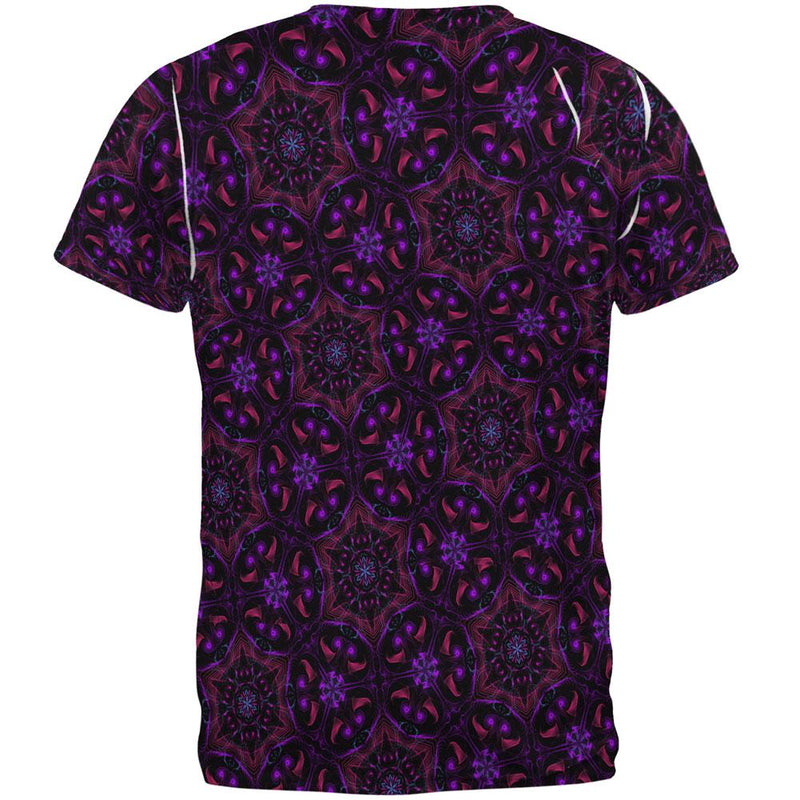 EDM Yogi Trippy Purple Mandala All Over Mens T Shirt Men's T-Shirts Old Glory   