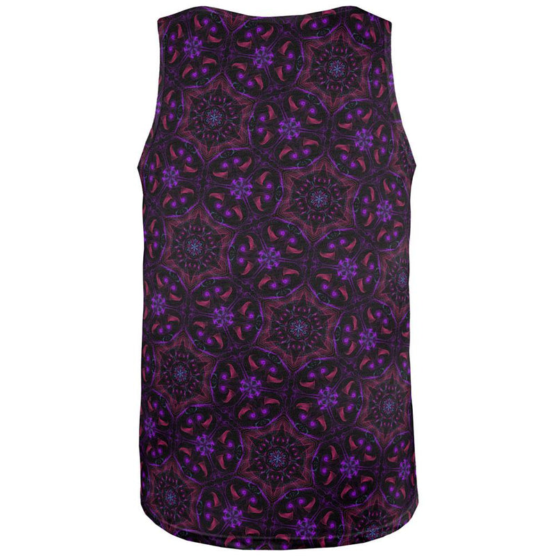 EDM Yogi Trippy Purple Mandala All Over Mens Tank Top Men's Tank Tops Old Glory   
