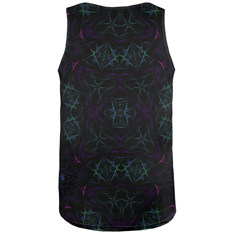 Rock Metal Neon Mandala All Over Mens Tank Top Men's Tank Tops Old Glory   
