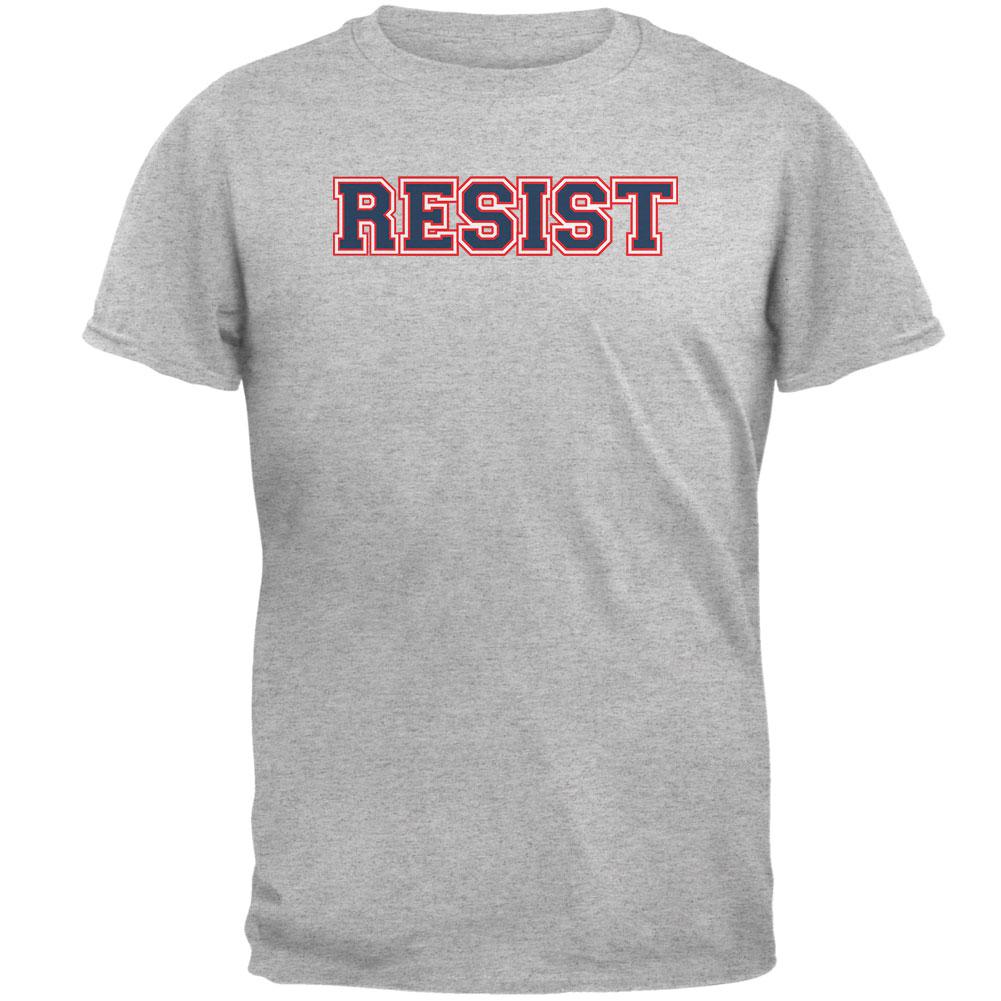 Revolution Resistance Politics Resist Mens T Shirt Men's T-Shirts Old Glory 2XL Grey 