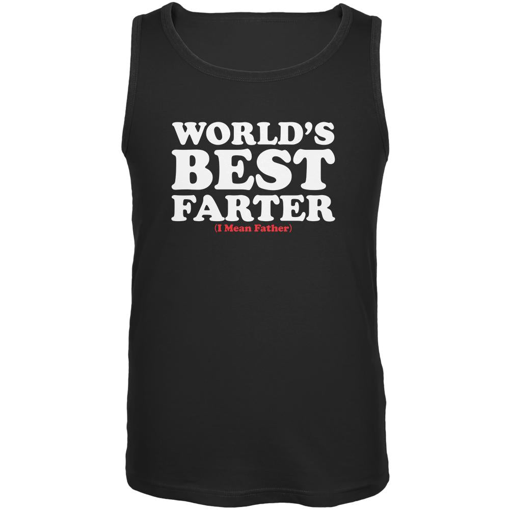 Fathers Day World's Best Farter Mens Tank Top Men's Tank Tops Old Glory 2XL Black 