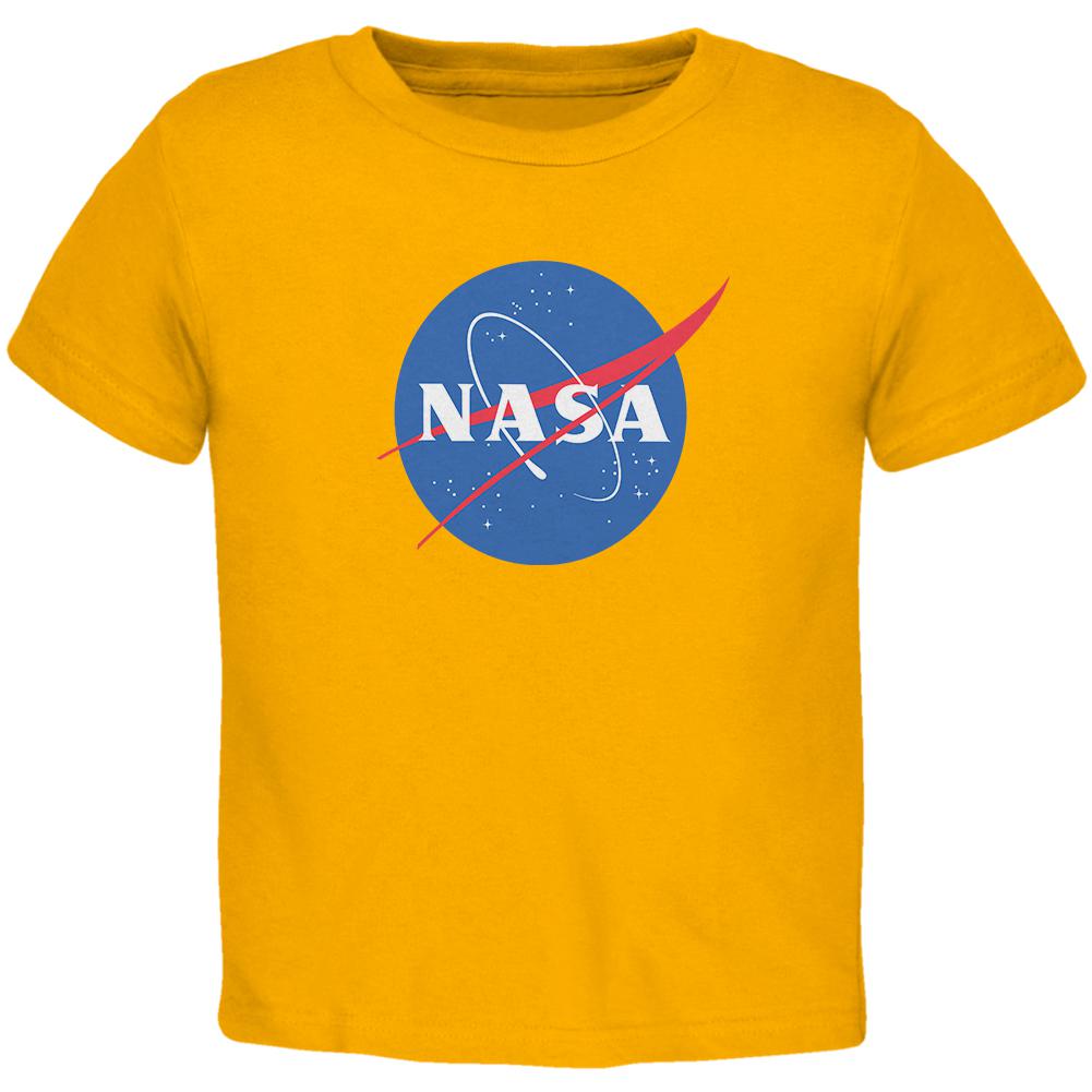 NASA Logo Toddler T Shirt Toddler T-Shirts NASA 2T Yellow 