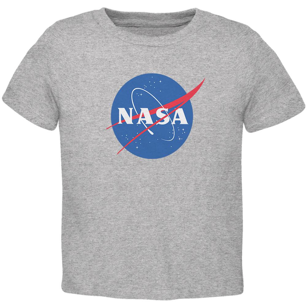 NASA Logo Toddler T Shirt Toddler T-Shirts NASA 2T Grey 