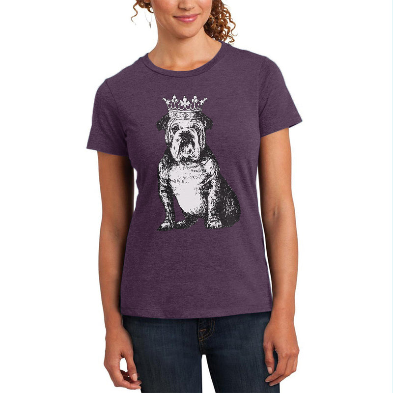 Bulldog Crown Womens Soft Heather T Shirt Women's T-Shirts Old Glory 2XL Purple 