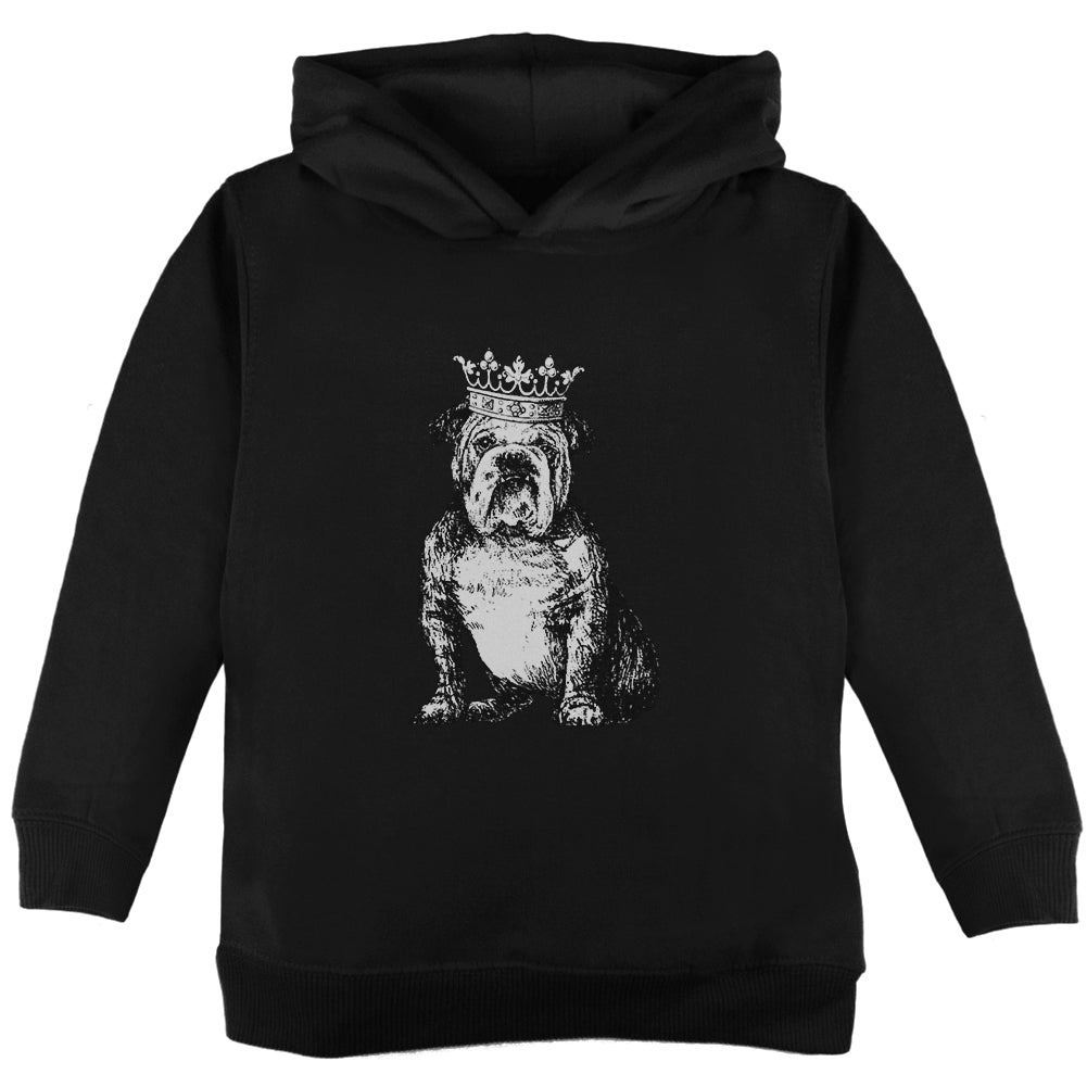 British Bulldog Crown Toddler Hoodie Toddler Hoodies Old Glory 2T Black 