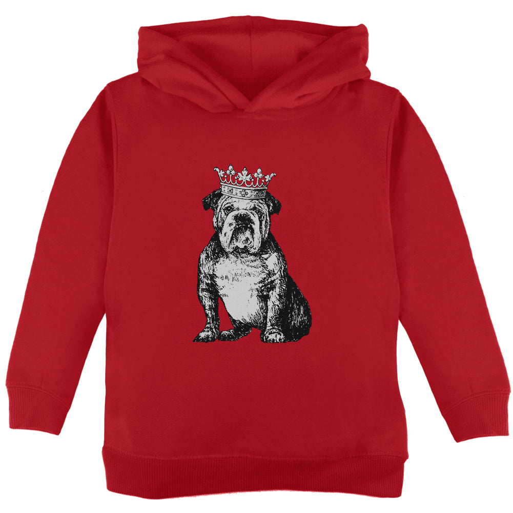 British Bulldog Crown Toddler Hoodie Toddler Hoodies Old Glory 2T Red 