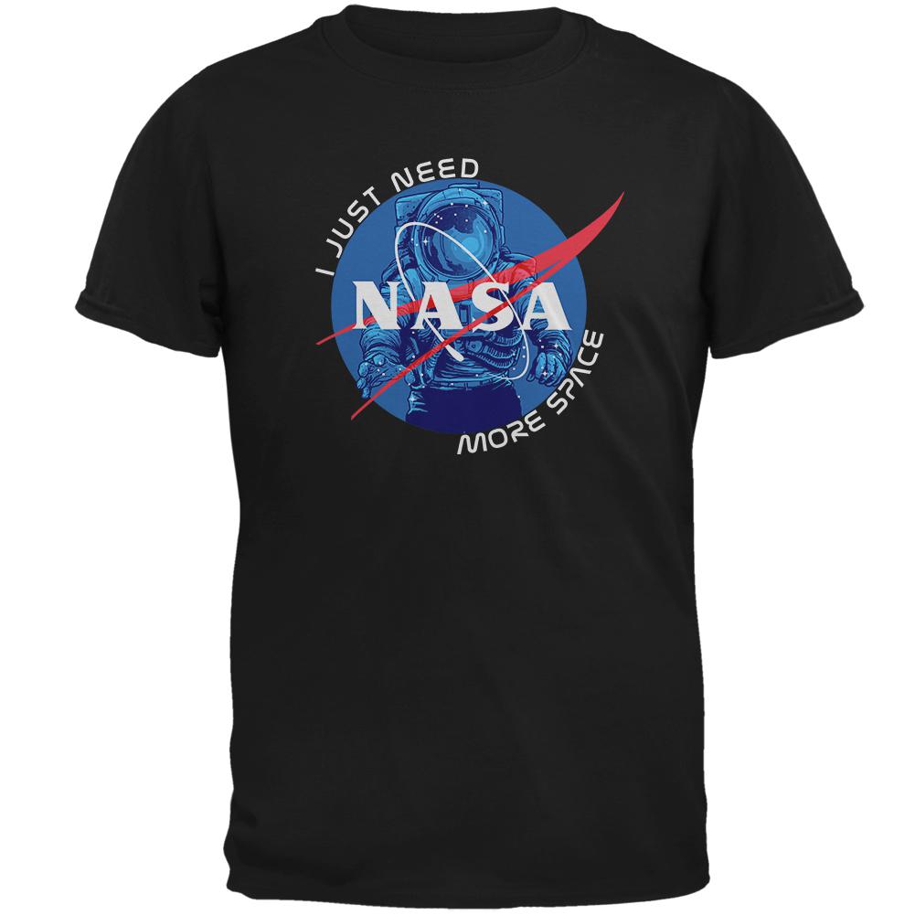 NASA Astronaut I Just Need More Space Mens T Shirt Men's T-Shirts NASA 2XL Black 