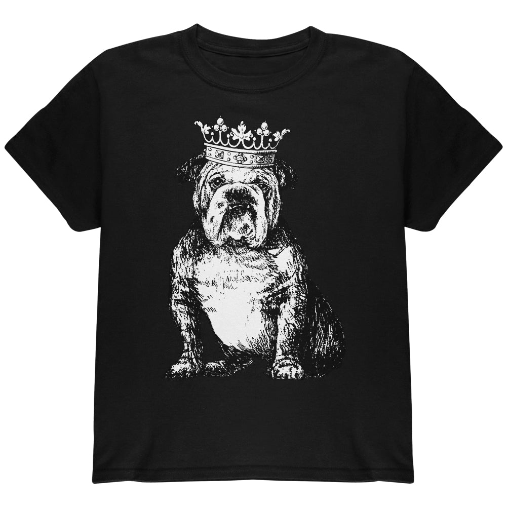 British Bulldog Crown Youth T Shirt Youth T-Shirts Old Glory YLG Black 