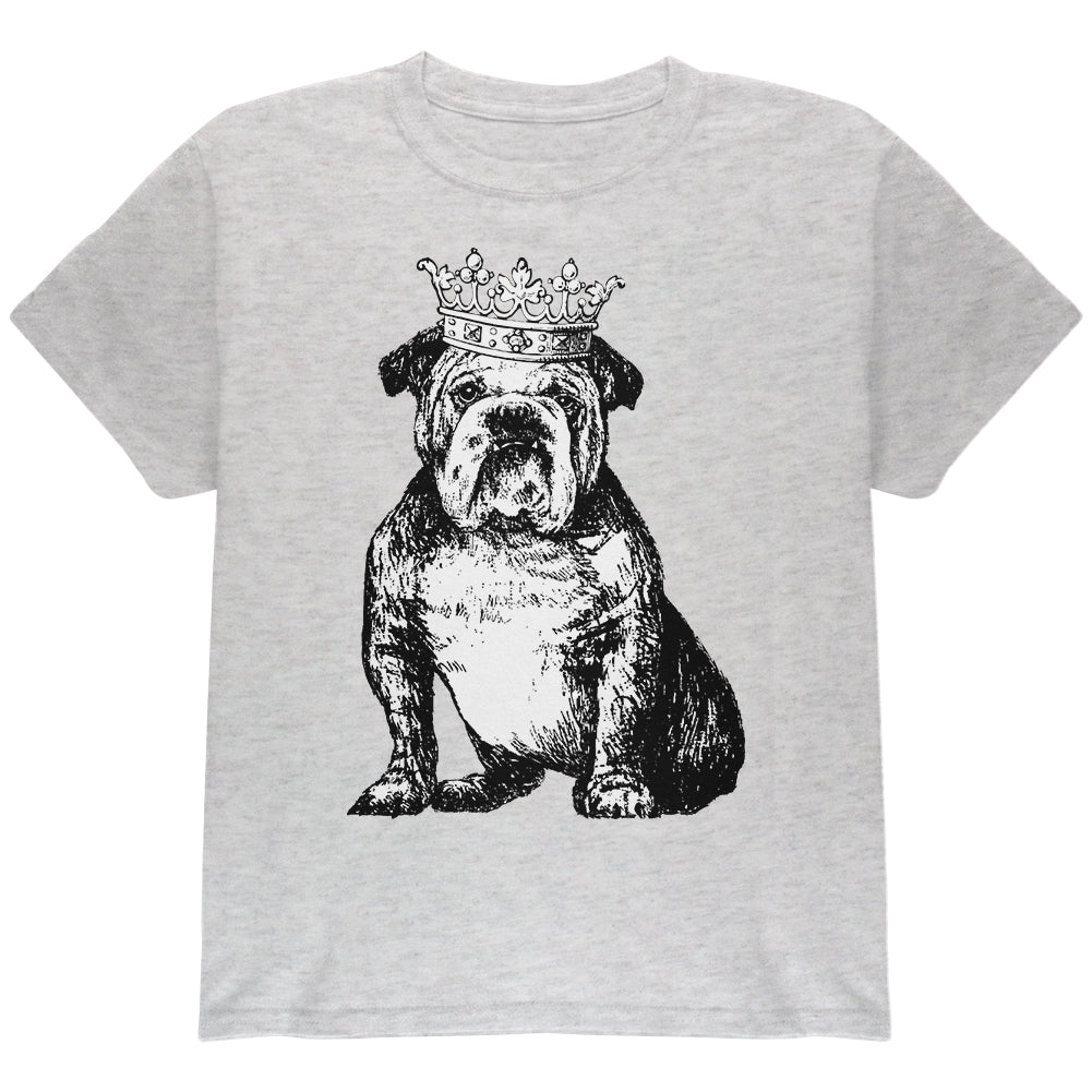 British Bulldog Crown Youth T Shirt Youth T-Shirts Old Glory YLG Light Heather 